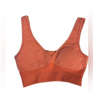 Avocado Coral Seamless Sports Bra